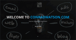 Desktop Screenshot of conradwatson.com